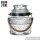 Glas  Bonboniere Glasdose Dose Glas mit Seil Henkel verziert 1000ml